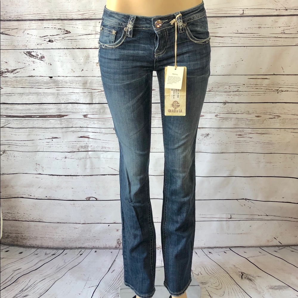 Grace in LA Boot Cut Jeans Size 28